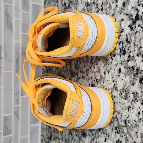 Nike Women's Sneakers Yellow and White - Picture 4 of 7